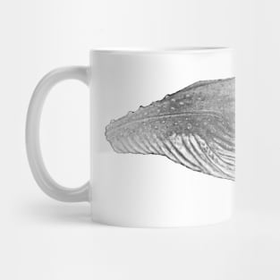 Humpback whale portrait for whale lovers Mug